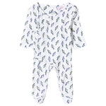 Aden + Anais Full Long sleeves Mini Bolt Print Kimono Bodysuit عدن + أنيس بأكمام طويلة كاملة ميني بولت طباعة داخلية كيمونو