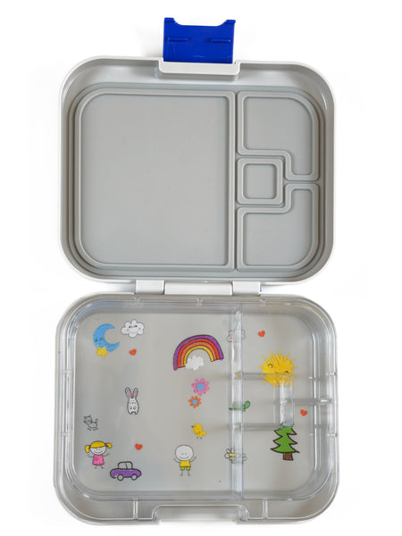 TW Lunchbox 4 compartments Grey حقيبة طعام 4 تقسيمات لون رمادي من ماركة تايني ويل