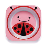 Skip Hop Melamine Plate & Bowl Set ladybug صحن وزبدية الطعام للأطفال-دعسوقة من ماركة سكيب هوب