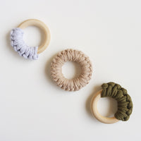 Lamona Crochet & Wood Teether Sets   -    لمونة عضاضات الخشب والكروشية