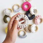 Lamona Crochet & Wood Teether Sets   -    لمونة عضاضات الخشب والكروشية