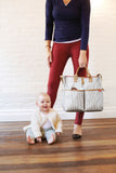 Skip Hop Duo Signature Diaper Bag French Stripes  -حقيبة تغيير الطفل ديو من ماركة سكيب هوب لون مخطط فرنسي
