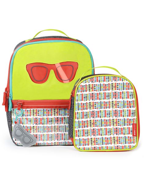 Skip Hop Forget Me Not Backpack & Lunch Bag - Glassesحقيبة ظهر مع حقيبة طعام  من ماركة سكيب هوب