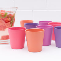 Bobo & boo 4 Pack of Cups - Sunset color أكواب الشرب للأطفال من ماركة بوبو&بوو - 4 قطع الوان الغروب