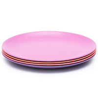 Bobo & boo 4 Pack of Dinner Plates - Sunset color أطباق الطعام للأطفال من ماركة بوبو&بوو - 4 قطع الوان الغروب