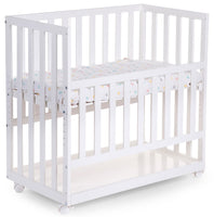 Childwood bedside crib White  أبيض سرير أطفال من خشب الأطفال تشايلدهوم