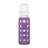 Lifefactory - 9oz Glass Baby Bottle with Nipple - Grape  رضّاعة أطفال زجاجية 9 أوقية مع حلمة من لايف فاكتوري