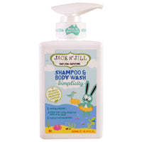 Jack n Jill Simplicity Natural Bathtime shampoo N Body wash شامبو و صابون سمبلستي من ماركة جيل آند جاك - 300مل