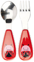SkipHop Zootensils Fork & Spoon Ladybug ملعقة وشوكة للأطفال من زوو سكيب هوب