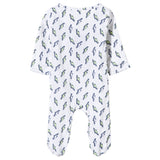 Aden + Anais Full Long sleeves Mini Bolt Print Kimono Bodysuit عدن + أنيس بأكمام طويلة كاملة ميني بولت طباعة داخلية كيمونو