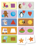 Sassi Junior - Puzzle 2 - Shapes / كتاب وبازل الأطفال - الأشكال