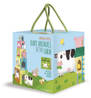 Sassi Junior - Animal Blocks & Book Baby Animals Of The Farm / ساسي جونيور -  الحيوانات وكتاب حيوانات المزرعة