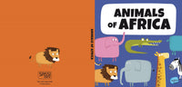 Sassi Junior - Animals Of Africa Book + Giant Puzzle / ساسي جونيور - كتاب حيوانات أفريقيا + بازل كبير